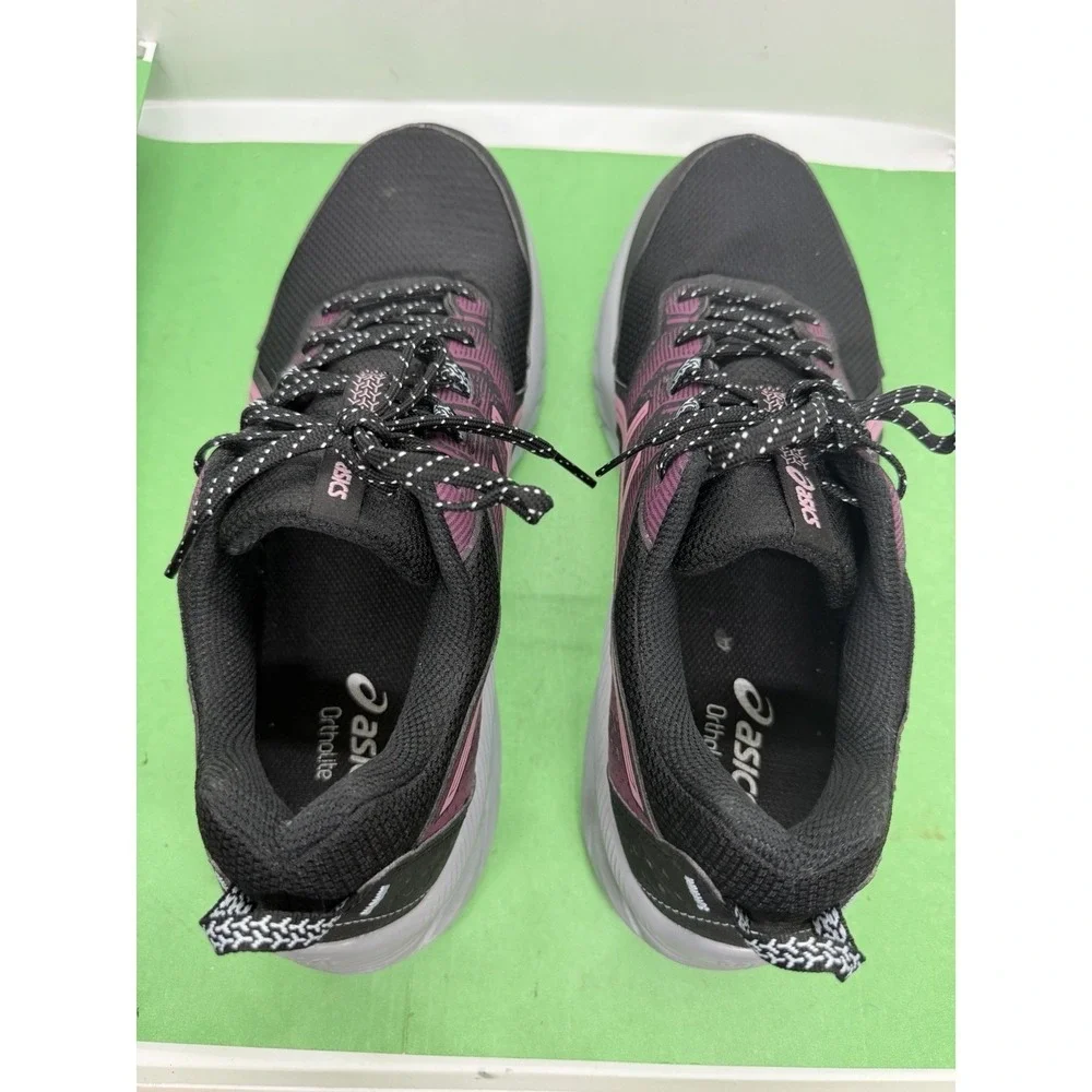 Asics Gel-Venture 9 Womens Size 12 Black Purple Trail Running Shoes 1012B313